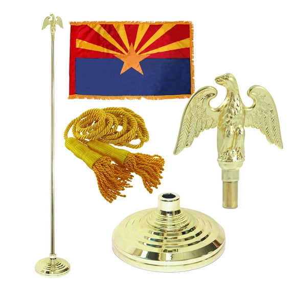 Indoor California State Flag Kit - 7ft Pole - Army Spear