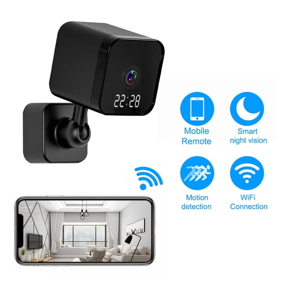 Indoor Camera 1080P Hd, Wifi Smart Home Monitor for Baby & Pet, Night Vision, Two-Way Audio, Motion Detection Alert, Works with Tuya App