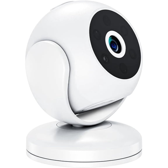 Indoor Camera for Home Security, Wireless Magnetic Camera with 170° Lens, Motion Detection Alerts, IR Night Vision, Cloud & TF Storage, Magnetic Mount (No SD Card)