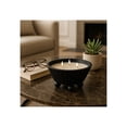 thumbnail image 1 of Decorative Footed Bowl Scented Candle for Men and Women - Casual Small Wood Candle for Indoor and Outdoor Spaces - Stylish Home Decor for Living Room, Bedroom, and Bathroom - 5", Black, 1 of 12