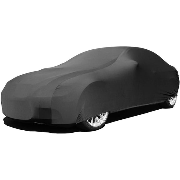 Indoor Car Cover Compatible with Bentley Arnage Standard Wheelbase 212" Long 2001-2009 - Black Satin - Ultra Soft Indoor Material - Guaranteed Includes Storage Bag