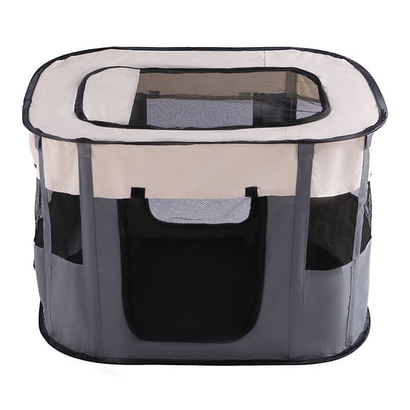 Indoor Cat Cage & Birthing Room - Foldable Pet Playpen for Cats, Kittens & Small Pets (4 Sizes) - Scratch-Resistant Oxford Cloth Crate with Storage