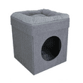 thumbnail image 1 of Indoor Cat Cube Furniture, Gray Cube, 1 of 6
