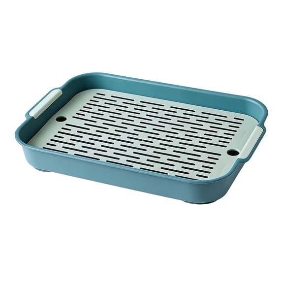 Indoor Cat Litter Pan with High Sides Easy Cleaning Tray for Clumping Sand Control Pet Supplies