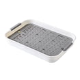 thumbnail image 1 of Indoor Cat Litter Pan with High Sides Easy Cleaning Tray for Clumping Sand Control Pet Supplies, 1 of 4