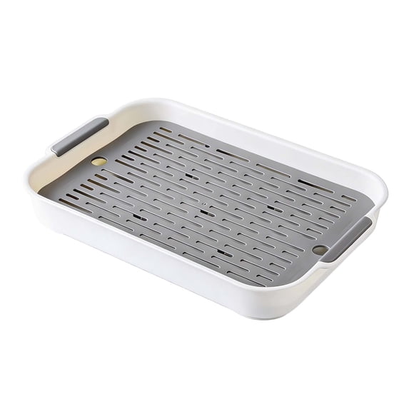 Indoor Cat Litter Pan with High Sides Easy Cleaning Tray for Clumping Sand Control Pet Supplies