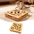 thumbnail image 1 of Cat Scratch Puzzle Enrichment Kit for Indoor Cats Interactive Nail File and Maze Toy Designed from Wood and TPR for Mental Stimulation, 1 of 7