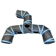 Indoor Cat Tunnel Collapsible Small Animal Tubes Toys Kitty Tunnels Pet Interactive Maze Cat Toys Wear-resistant Cats Tunnels