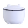 thumbnail image 1 of Yiran Fully Enclosed Cat Litter Box Waste Bin for Cat Toilet, White (Waste Bags Not Included), 1 of 10