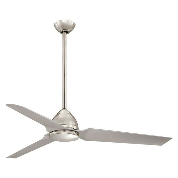 Indoor Ceiling Fan In Contemporary Style 14.75 Inches Tall By 54 Inches Wide-Polished Nickel Finish-Polished Nickel Blade Color Minka Aire Fans
