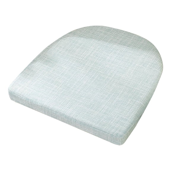 Indoor Chair Cushions For Dining Chairs Soft And Comfortable Textured Foam Kitchen Chair Pads With Ties And Non Backing, 45 cm×45 cm×5 cm, Light Blue