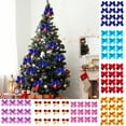thumbnail image 1 of Indoor Christmas Decor Hwkond 12pc Christmas Decorations 5.5cm Mini Small Christmas Tree Hanging Ornaments,Dark Blue, 1 of 6