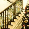 thumbnail image 1 of Indoor Christmas Decorations,Light Up Christmas Wreath 2025 Pre Lit Stairway -Christmas Swag Wreaths for Front Door Wall Window -Hanging Stair Teardrop Swag Garlands -Hanging Ornament Decor (Gold), 1 of 5