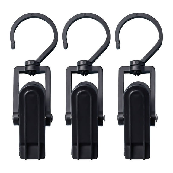 Indoor Clothes Drying Rack Plastic Rotating Laundry Clip Clothes Rack, Adjustable Clothes Hanger Hook for Drying Socks, Hats, Towels & Underwear, Space-Saving Drying Solution