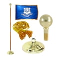 thumbnail image 1 of Indoor Connecticut State Flag Kit - 7ft Pole - Parade Ball, 1 of 3