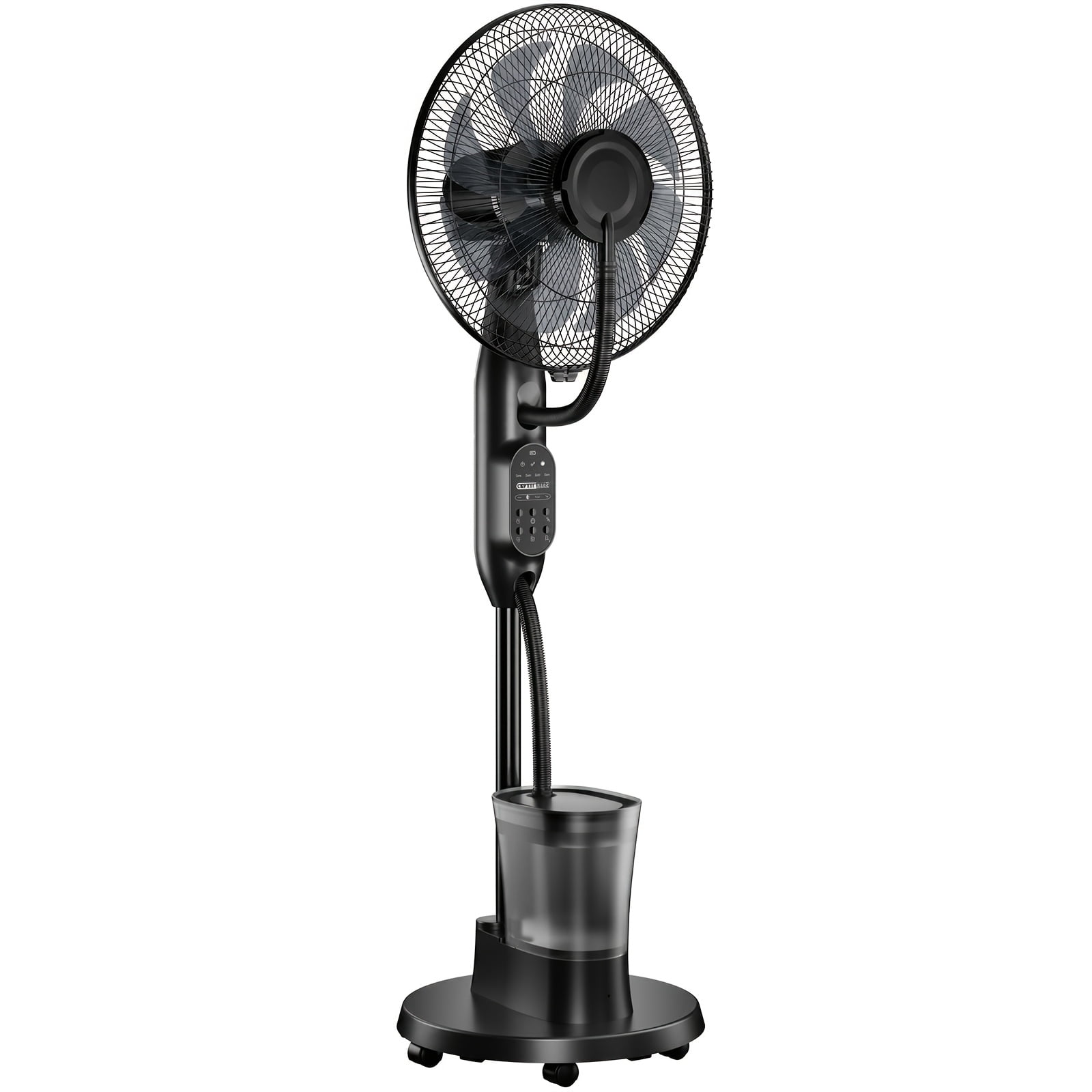 [Indoor Cooling Fan] 16 Inch Oscillating Misting Pedestal Fan, 8 Blades ...
