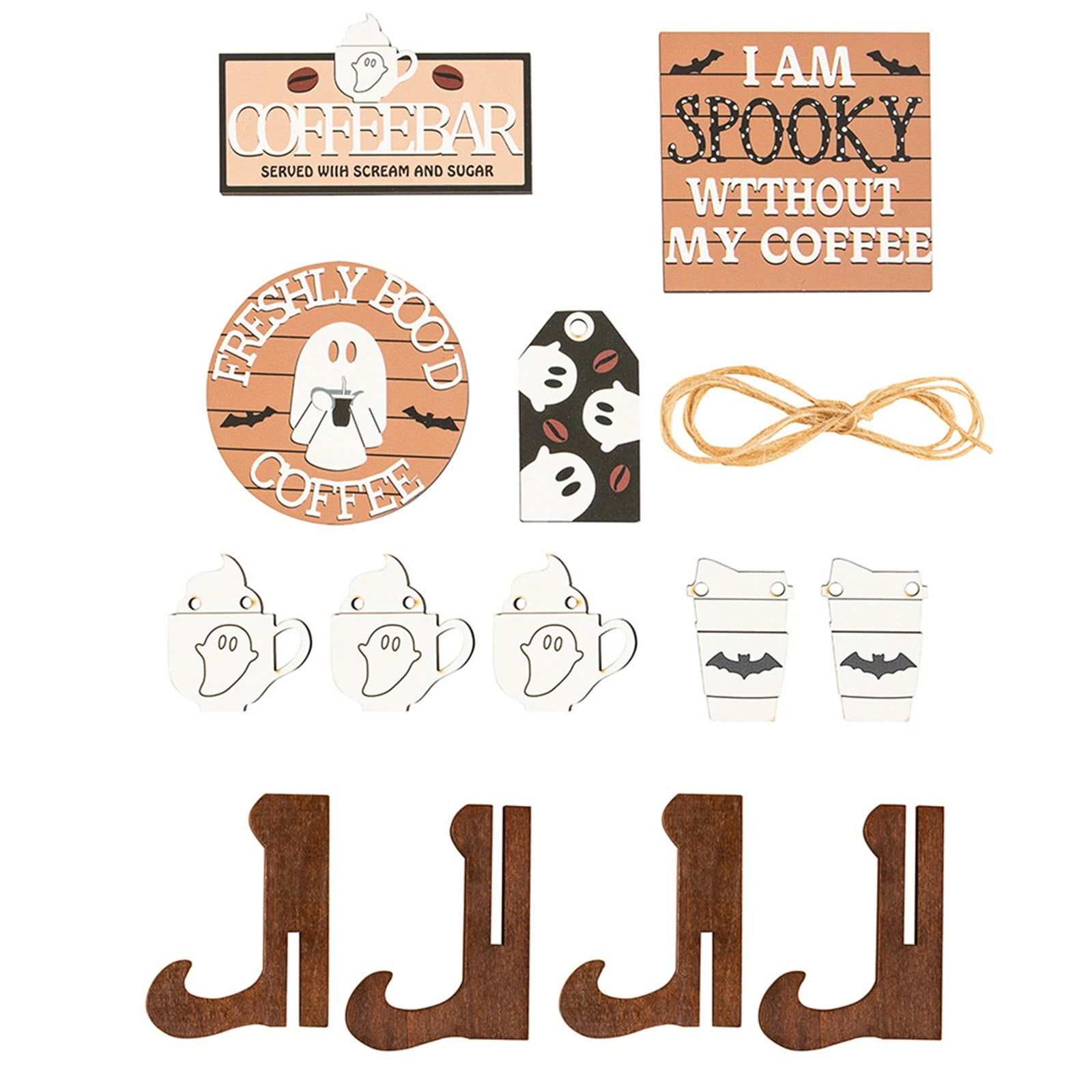 Indoor Cute Decorations Wooden Tiered Tray Decoration Table Signs