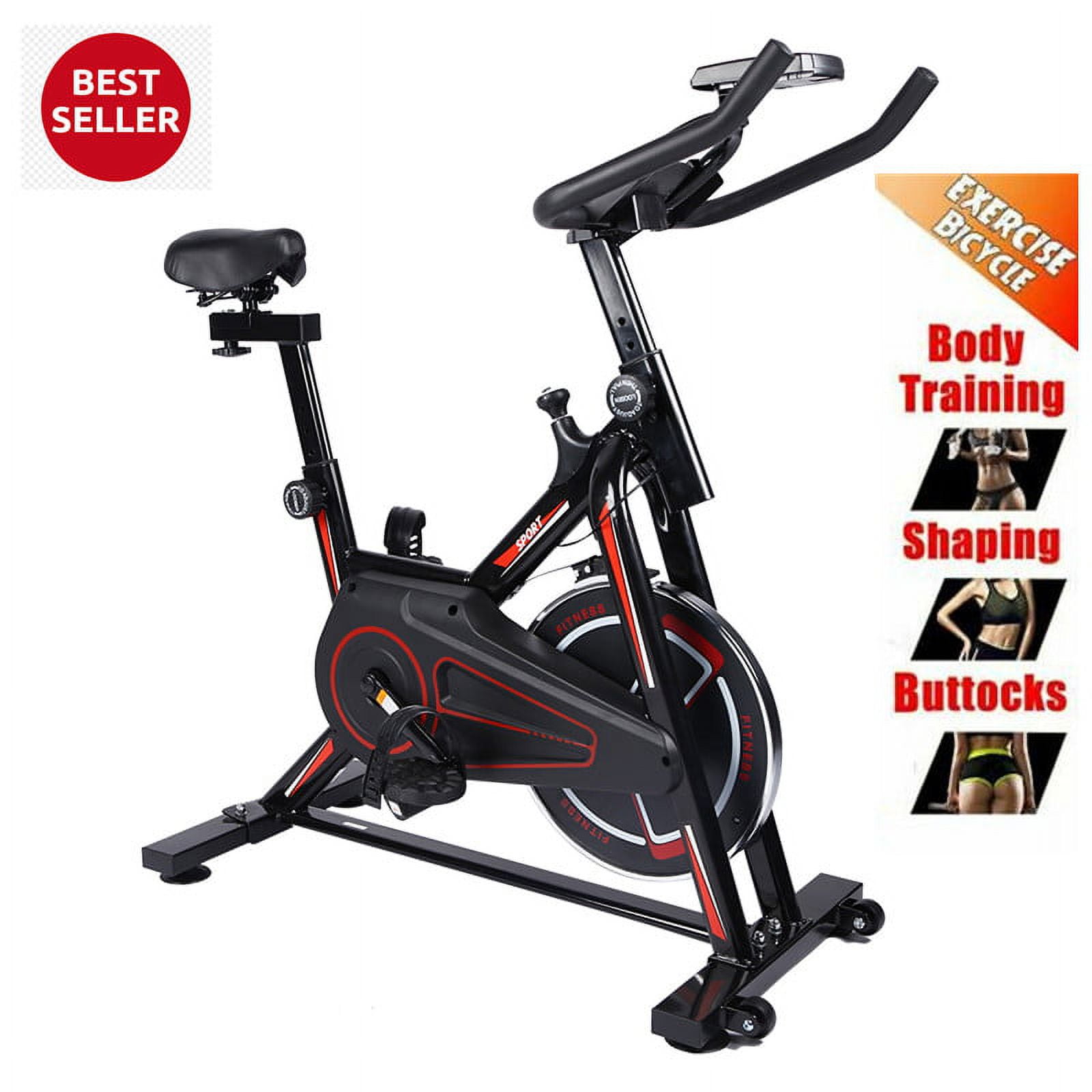 Indoor Cycling Bike Stationary Smooth Exercise Bicycle with