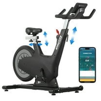 Indoor Cycling Exercise Bike with Pad Holder , Magnetic Stationary Cycling Equipment for Home, 298lbs Capacity