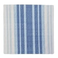 thumbnail image 1 of Indoor Decorative Throw Pillows Cushion Cover: Navy Blue and Linen, Reversible, 18”, Nautical Design (Design I, 2), 1 of 4