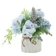 thumbnail image 1 of Indoor Desktop Decor for Lively Charm Small Ceramic Vase with Artificial Flowers, 1 of 5
