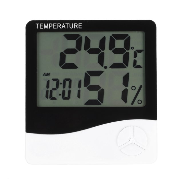 Indoor Digital Thermometer Room Desktop Temperature Gauge Humidity Meter Monitor