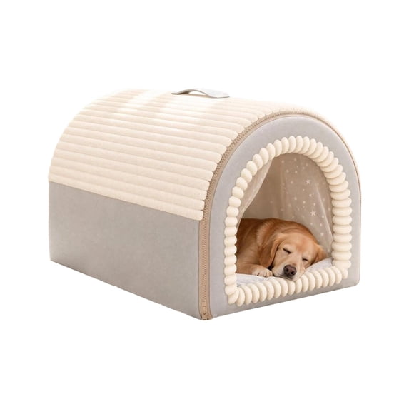 Cover 2 Indoor Dog House,2-in-1 Portable Foldable House Bed with Cover Pet Tent ...