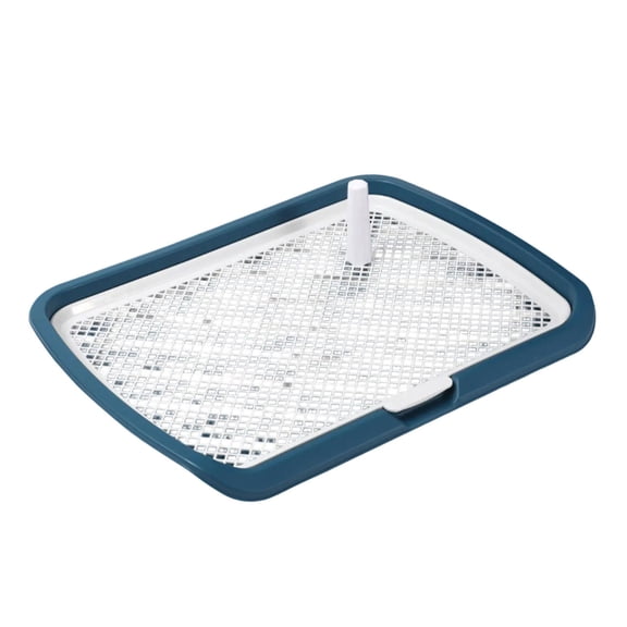 Indoor Dog Potty Training Pad With Post For Male Dogs Easy To Clean Plastic Training Tray