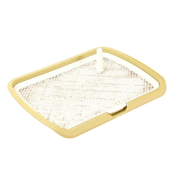 Indoor Dog Potty Training Pad With Post For Male Dogs Easy To Clean Plastic Training Tray