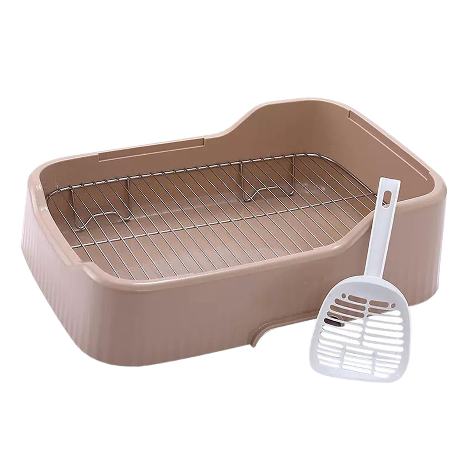 Indoor Dog Potty Tray Stainless Steel Grate Keep Paws Clean Easily to