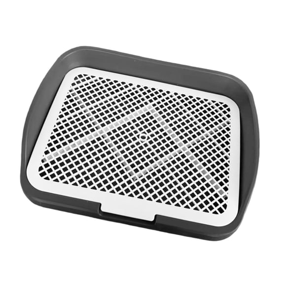 Indoor Dog Potty Urinal Tray With Post For Male Dogs Easy To Clean Plastic Training Tray