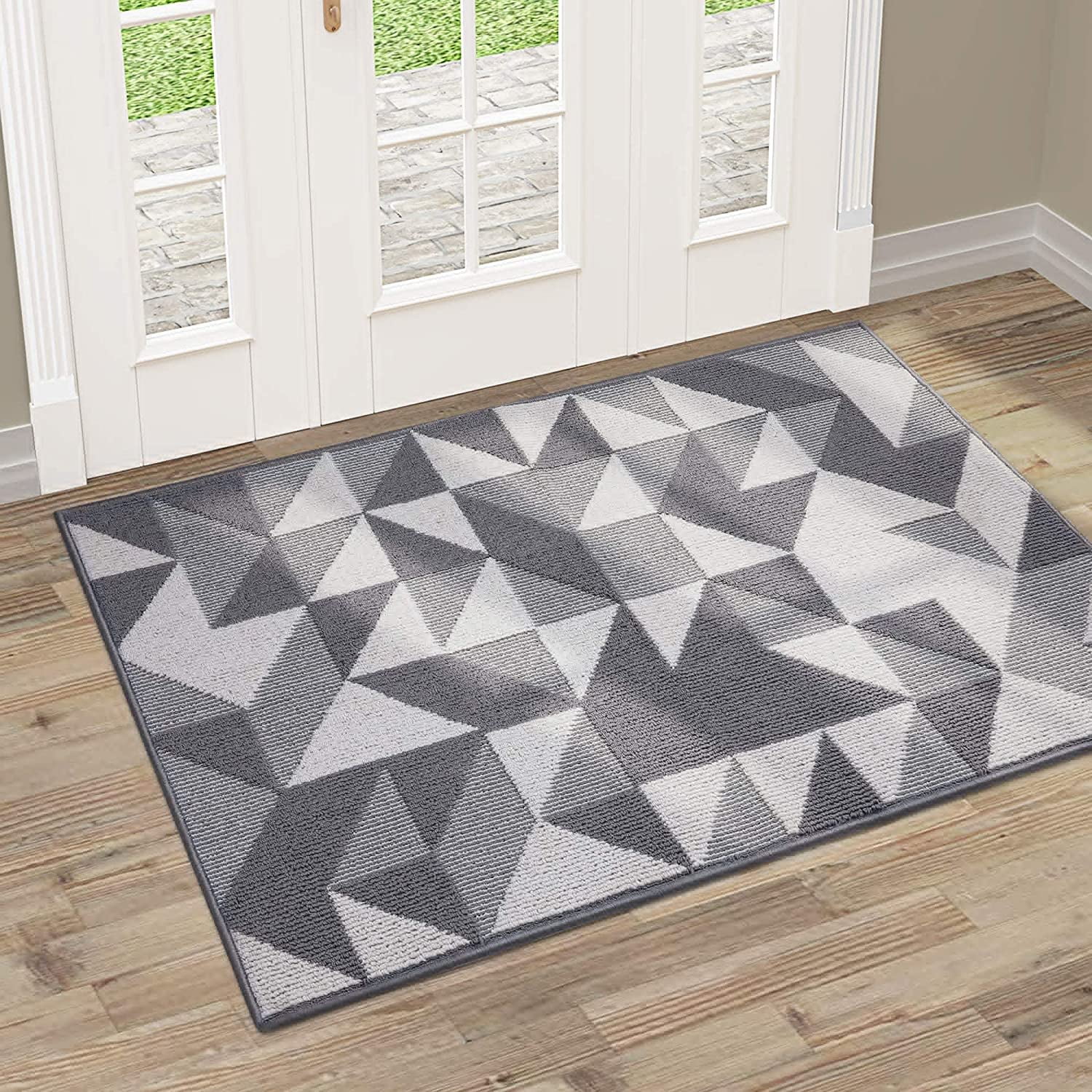 Indoor Door Mat, 40x32, NonSlip Absorbent Resist Dirt Entrance Mat