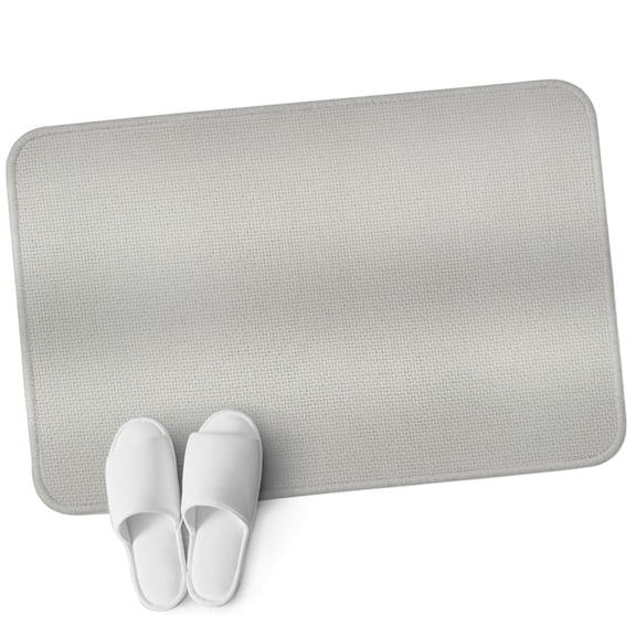 Indoor Door Mat, Grey Ombre Absorbent Non Slip Washable Rug, Farmhouse Grey Gradient Color Aesthetic Low Profile Small Welcome Floor Mats for Entryway, Front Door, RV, 16x24 In
