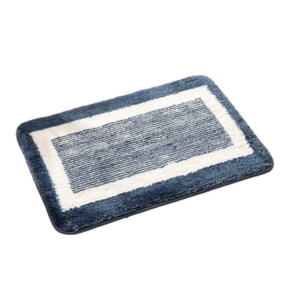 Indoor Door Mat, Non-Slip Absorbent Resist Dirt Entrance Mat, Washable Front Entry Doormats for Entryway-Dark blue