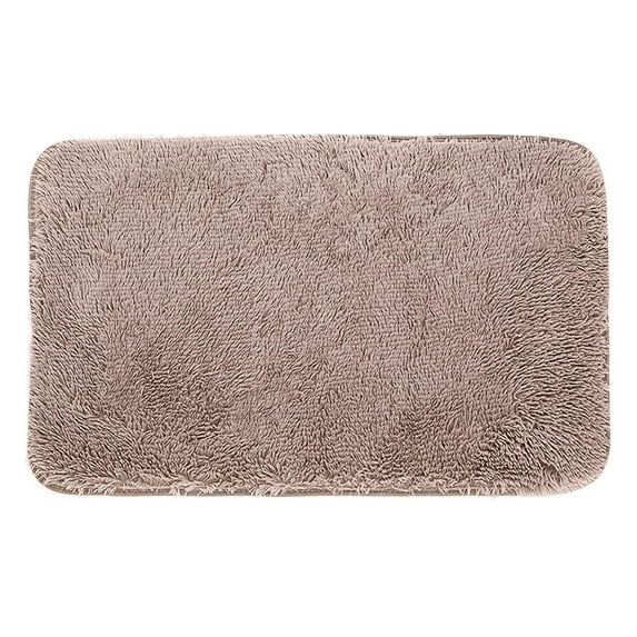 Indoor Door Mat Small Area Rugs Washable Front Door Mat Non Slip Rubber Backed Entryway Rug Cotton Entrance Doormat for Front Porch Bathroom Kitchen Bedroom, Bronze 50Cmx80Cm