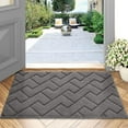 thumbnail image 1 of Indoor Doormat,20"x31.5" Welcome Door mat,Non Slip Backing Washable Door Mats,Absorbent and Resistant Low-Profile Entrance Inside Floor Mat for Front Back Door and Entryway (Grey), 1 of 8