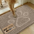 thumbnail image 1 of GORILLA GRIP Ultra Absorbent Grippy Doormat for Muddy Dog Paws, 35x24, Machine Washable Soak Stopper Rugs Cleaner Floors, Bed Mat for Dirty Dogs, Indoor Entrance Door Rug Pet Bed Mats Paw Beige Ivory, 1 of 9
