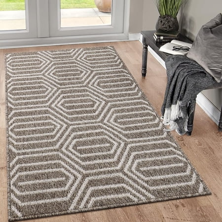 Indoor Doormat 36"x 59", Absorbent Front Back Door Mat Floor Mats, Rubber Backing Non Slip Door Mats Inside Entrance Door Runner Rug Mud Dirt Trapper, Machine Washable Low Profile-Brown Time Cloister price history and forecast - NOBRAND