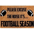 thumbnail image 1 of Indoor Doormat Football Doormat Please Excuse The Noise It's Football Season Doormat Door Mat Funny Fall for Home Entrance, 18"x30", 1 of 4