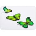 thumbnail image 1 of Indoor Doormat,Front Back Door Mats with Non Slip Backing,Green Butterfly Welcome Entrance Floor Mat for Outdoor Entry Way, Bathroom Kitchen Rugs 16x24 Inch, 1 of 4