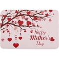 thumbnail image 1 of Indoor Doormat,Front Back Door Mats with Non Slip Backing,Happy Mother's Day Red Love Heart Tree Welcome Entrance Floor Mat for Outdoor Entry Way, Bathroom Kitchen Rugs 16x24 Inch, 1 of 4