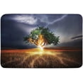 thumbnail image 1 of Indoor Doormat,Front Back Door Mats with Non Slip Backing,Lightning Struck The Tree and Caught Fire Welcome Entrance Floor Mat for Outdoor Entry Way, Bathroom Kitchen Rugs 16x24 Inch, 1 of 4