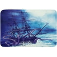thumbnail image 1 of Indoor Doormat,Front Back Door Mats with Non Slip Backing,Octopus Sink Ship Welcome Entrance Floor Mat for Outdoor Entry Way, Bathroom Kitchen Rugs 16x24 Inch, 1 of 4