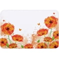 thumbnail image 1 of Indoor Doormat,Front Back Door Mats with Non Slip Backing,Orange Poppy Flower Poppy Welcome Entrance Floor Mat for Outdoor Entry Way, Bathroom Kitchen Rugs 16x24 Inch, 1 of 4