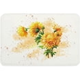 thumbnail image 1 of Indoor Doormat,Front Back Door Mats with Non Slip Backing,Yellow Chrysanthemums on Watercolor Background Welcome Entrance Floor Mat for Outdoor Entry Way, Bathroom Kitchen Rugs 16x24 Inch, 1 of 4