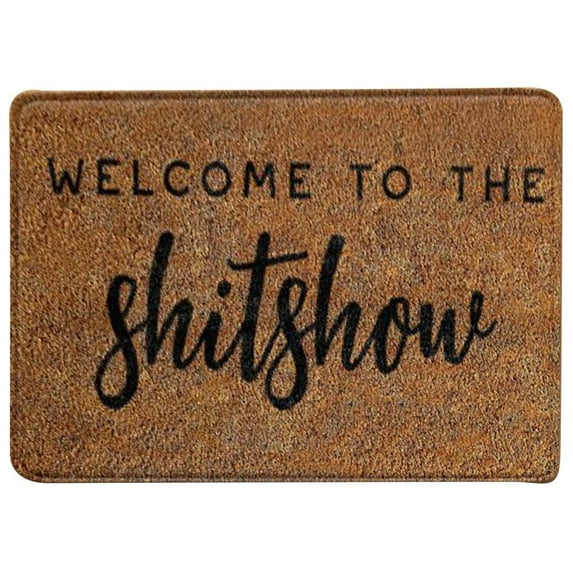 Indoor Doormat Front Door Mat Non Slip Backing, Super Absorbent Mud and Snow, Machine Washable Outdoor Rug (24" x 16" Sweet Home)