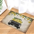 thumbnail image 1 of Indoor Doormat Front Door Welcome Mat Farm Fresh Lemon BlackBuffalo Check Plaid Truck Retro Old Newspaper Non Slip Floor Mat Entryway Rug Durable Low-Profile Mat Home Decor- 18" x 30", 1 of 7