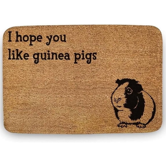 Indoor Doormat I Hope You Like Guinea Pigs Retro Entryway Door Mats Indoor Non Slip Halloween Welcome Doormat,Washable Entrance Mat Door Mat for Entryway,Front Porch 30 * 18in