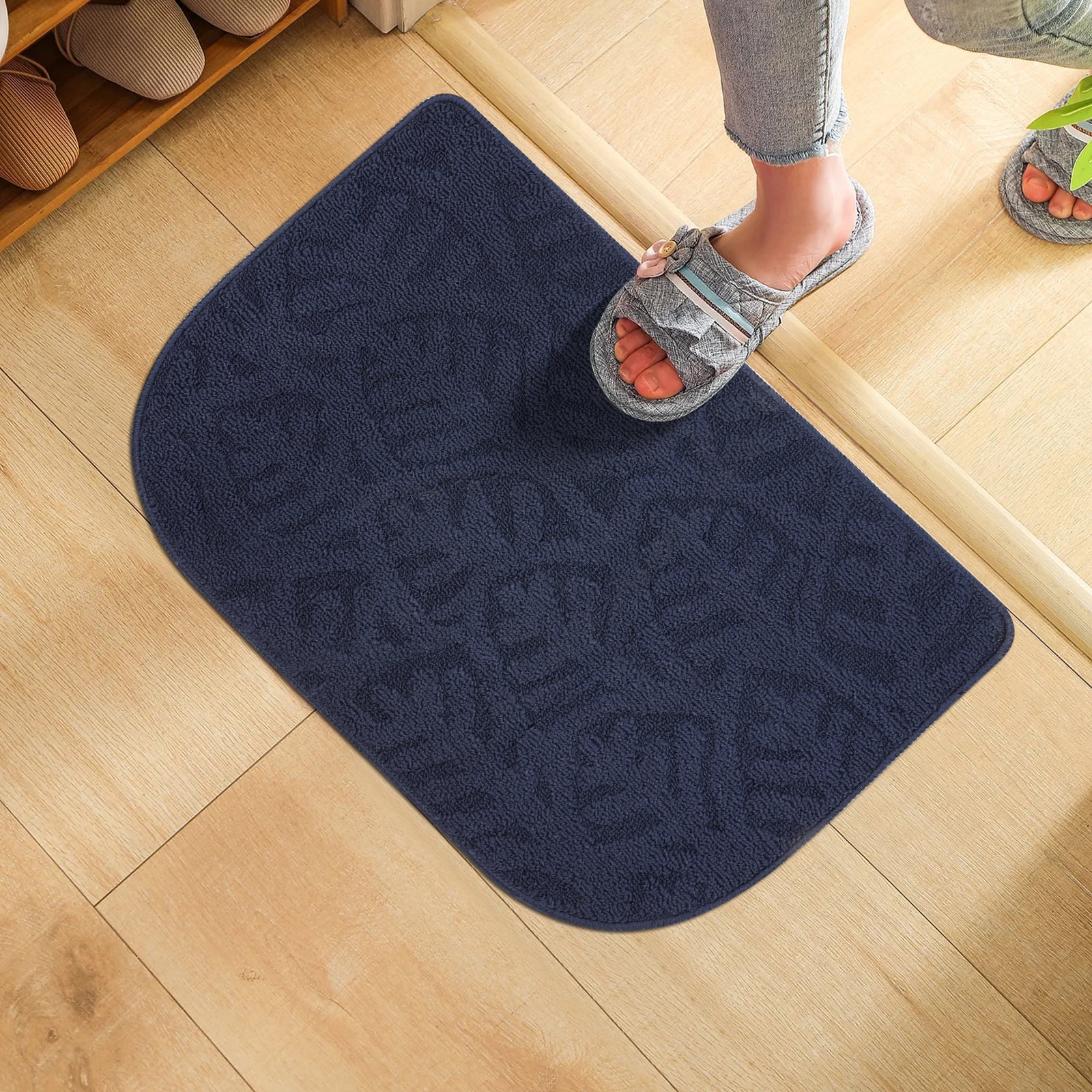 Indoor Doormat, Super Absorbs Mud Mat, Washable Non-Slip Rubber Backing ...