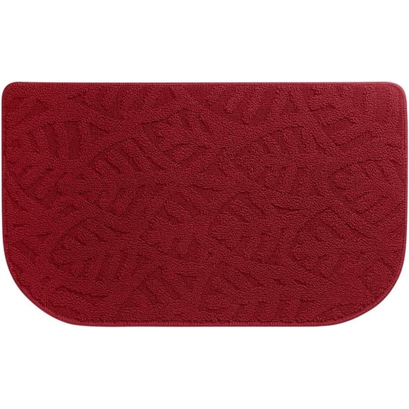 Indoor Doormats Front Door Mat, Low-Profile Machine Washable Kitchen Rug, Absorbent Mud Half Round Entrance Mat for Outdoors, Entryway, Patio, Bedroom